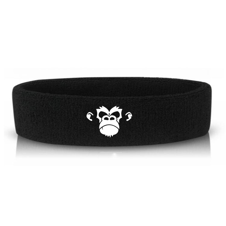 Krudy Monkey Sweatband KM-MHB-BLK-01