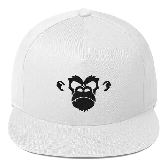 Krudy Monkey Original Flat Cap White