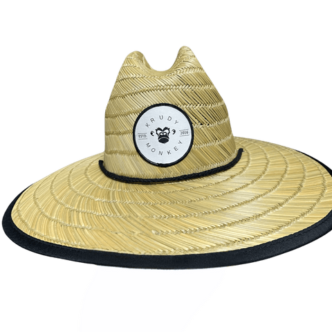 Krudy Monkey Straw Hat, a stylish and breathable accessory for sunny adventures, made from high-quality straw.
