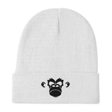 Krudy Monkey Original Logo Beanie White